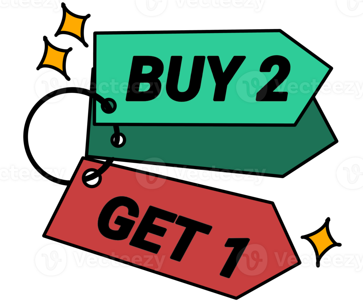 Buy 2 get 1 icon png