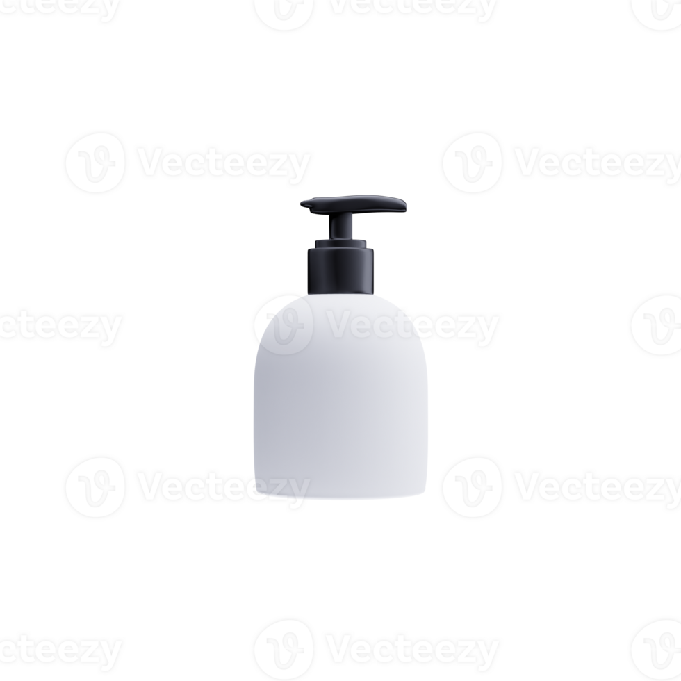 3d render hand sanitizer png
