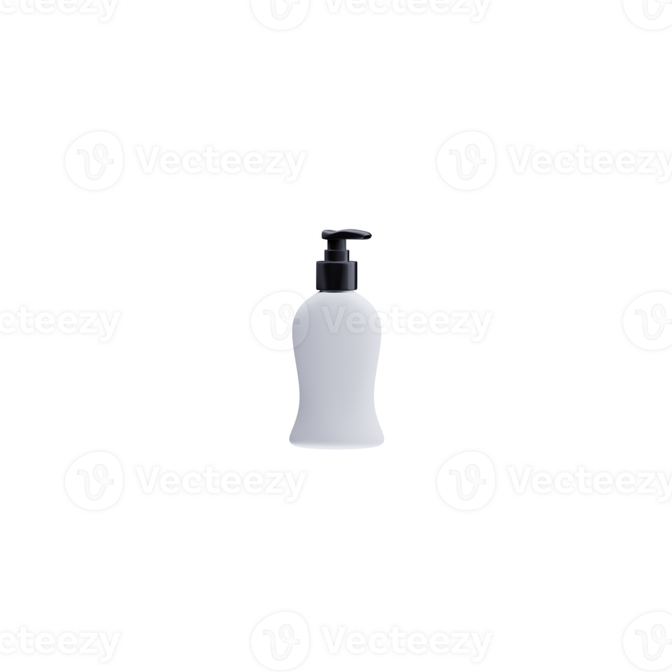 3d render hand sanitizer png