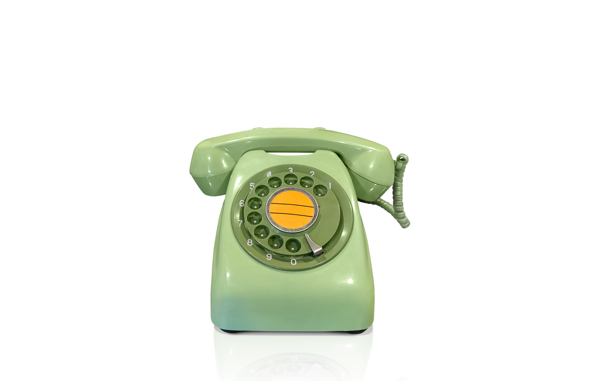 old green desk phone Isolated PNG transparent 28346950 PNG