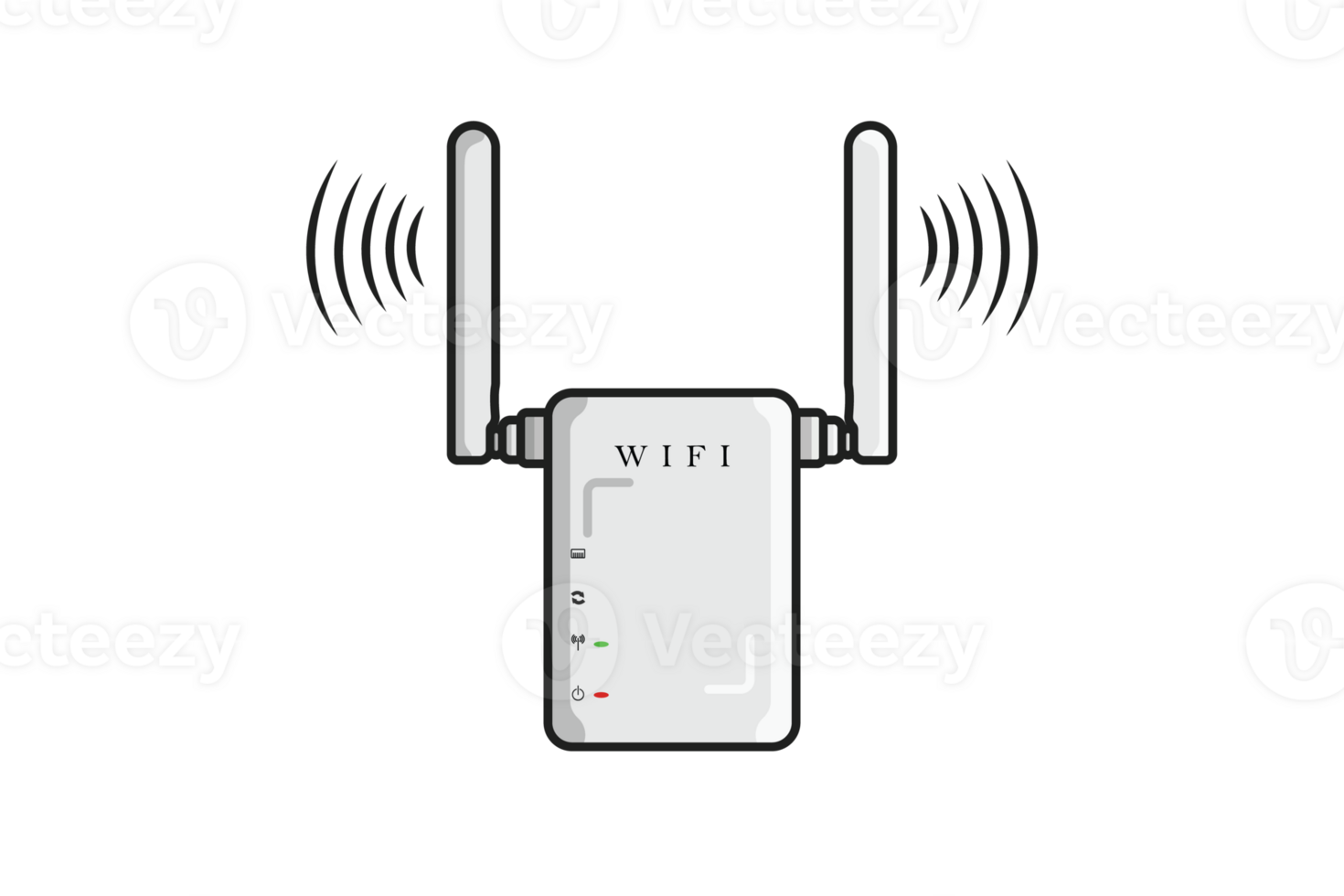 draadloze Wifi router apparaat illustratie. technologie voorwerp icoon concept. modem internet router technologie apparaat ontwerp. png