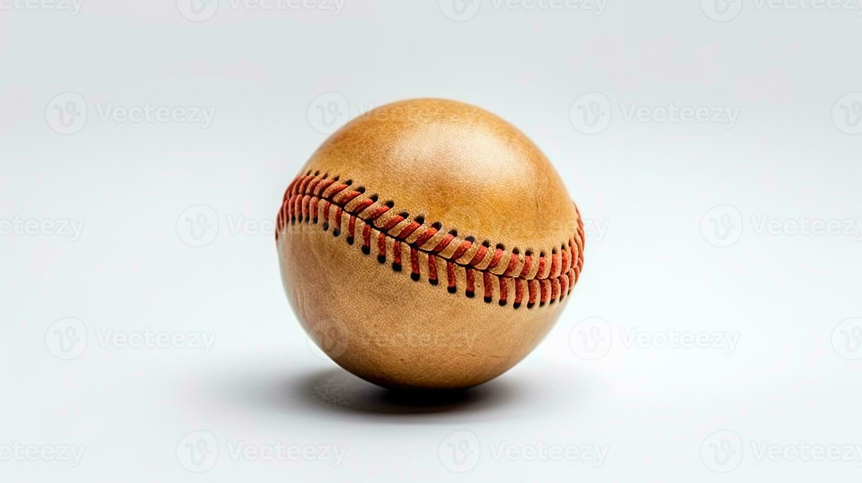 A Baseball isolated on white background. Generative Ai photo