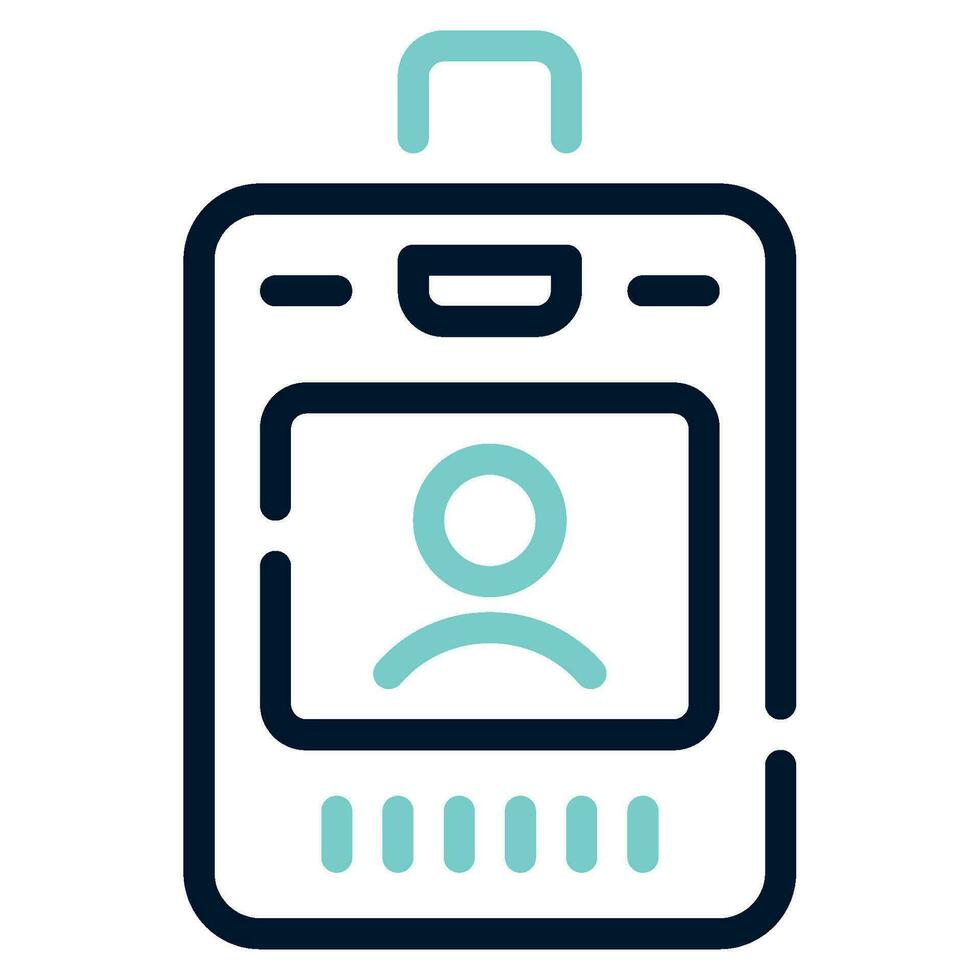 Hospital ID Badge Icon illustration, for web, app, infographic, etc vector