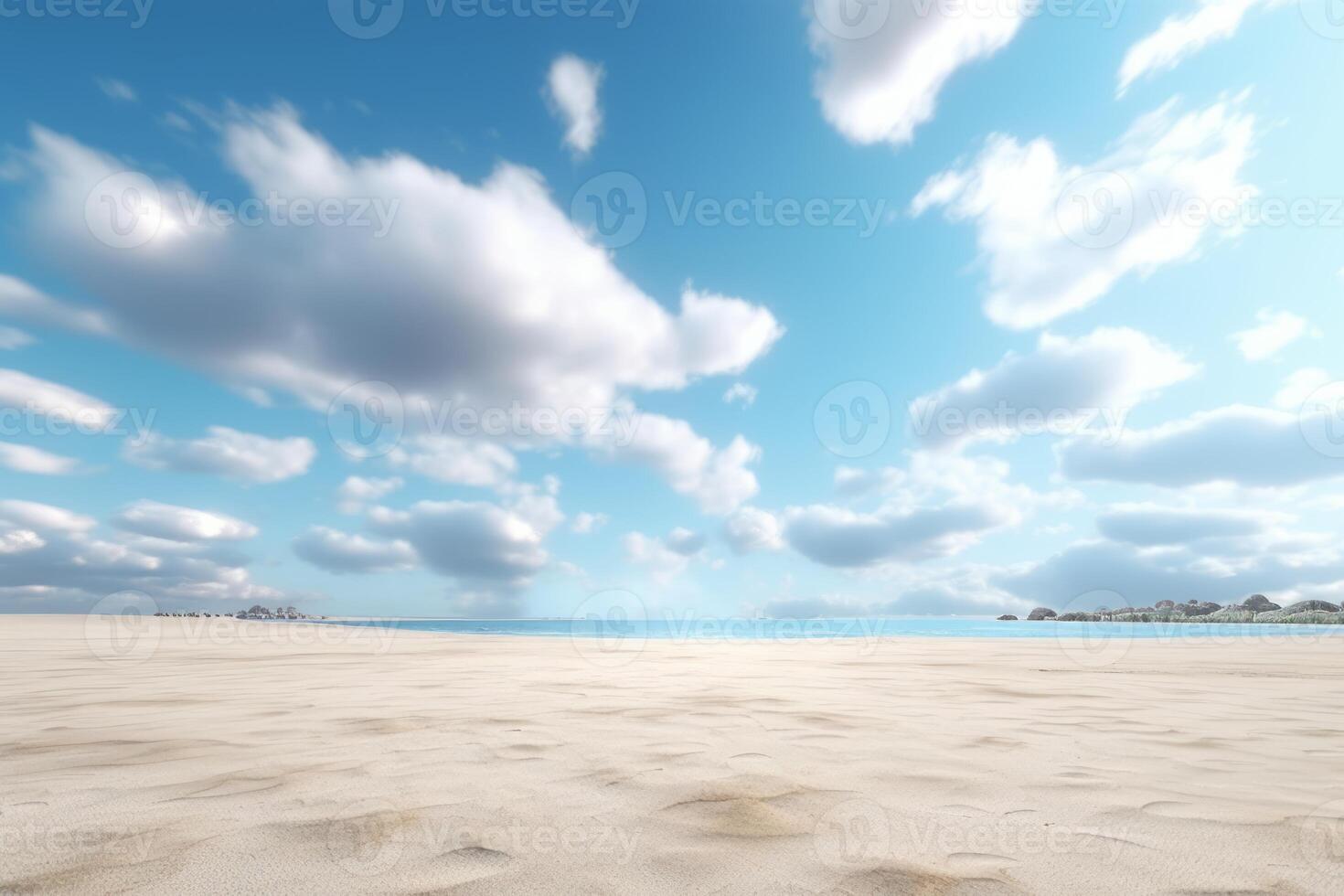 3D Render Beachscape Background photo