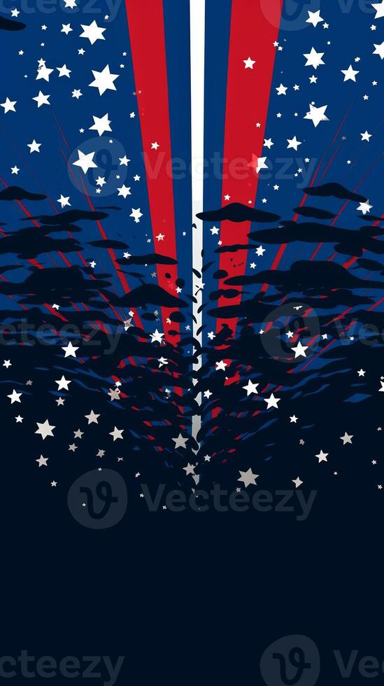 4th of July Minimalist Background photo