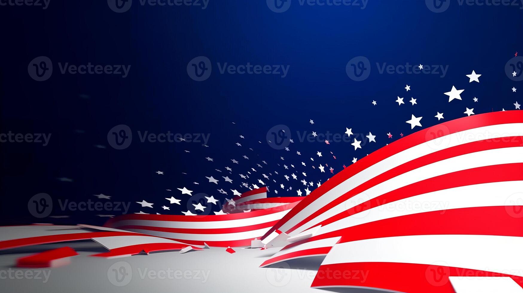 4th of July Minimalist Background photo