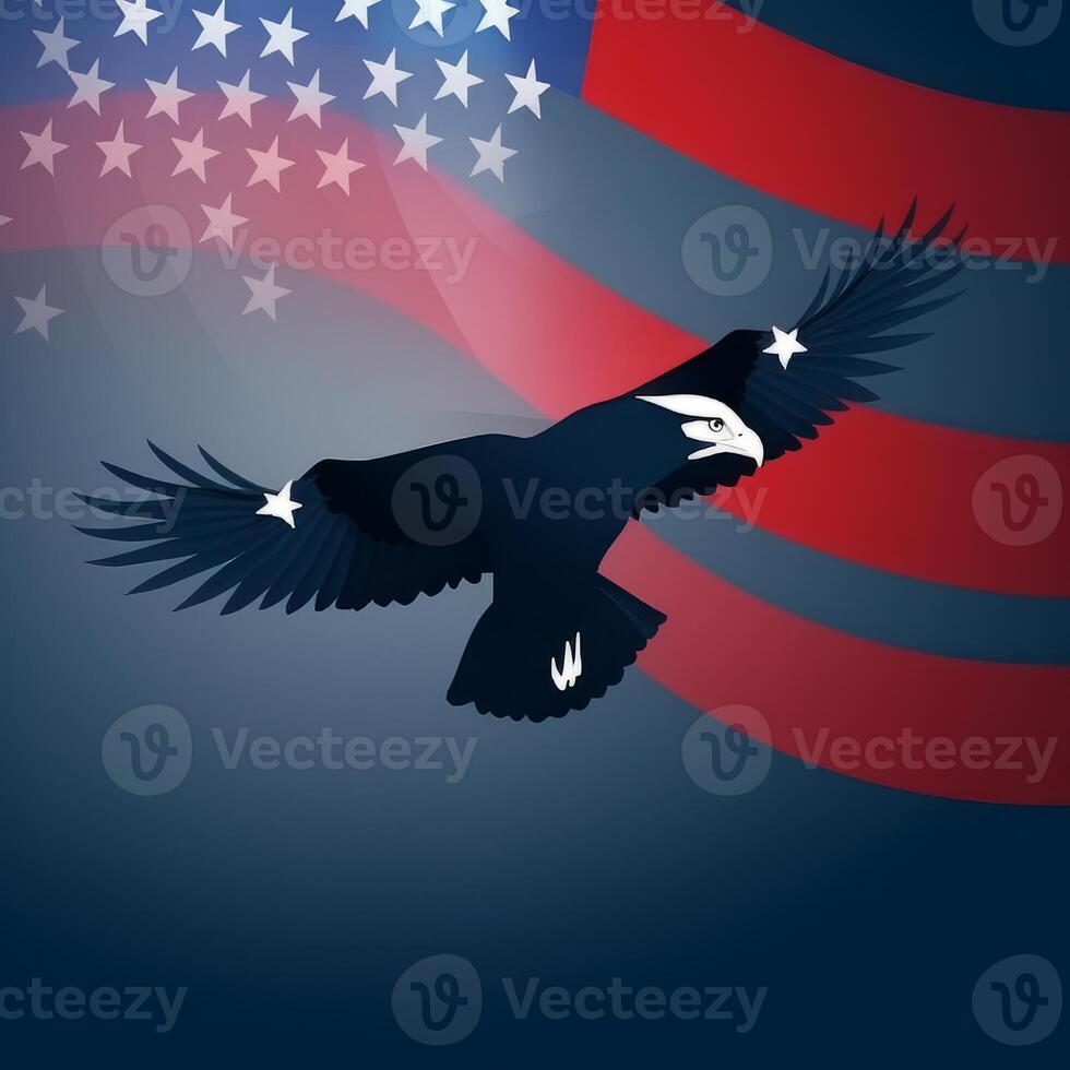 4th of July Minimalist Background photo
