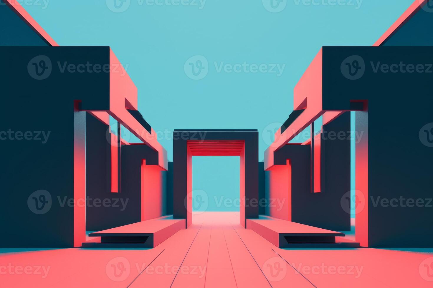 Artistic Concept of a Unique Otherwordly Architecture photo