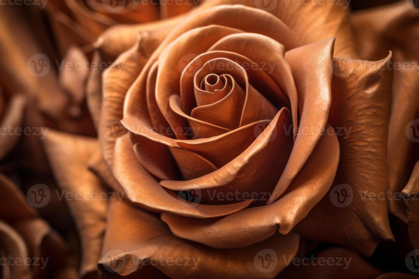 Bronze Roses Texture Background photo