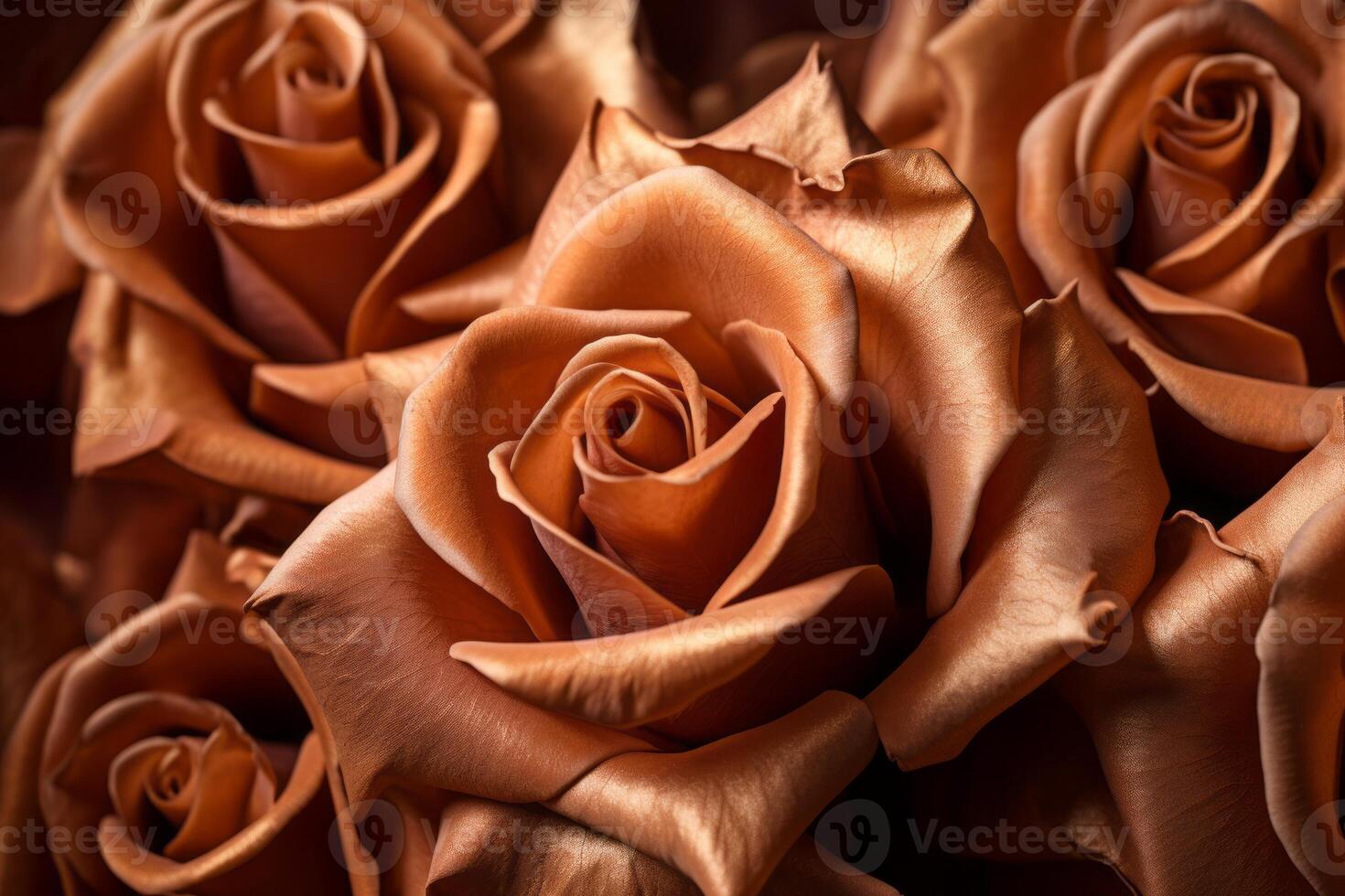 Bronze Roses Texture Background photo