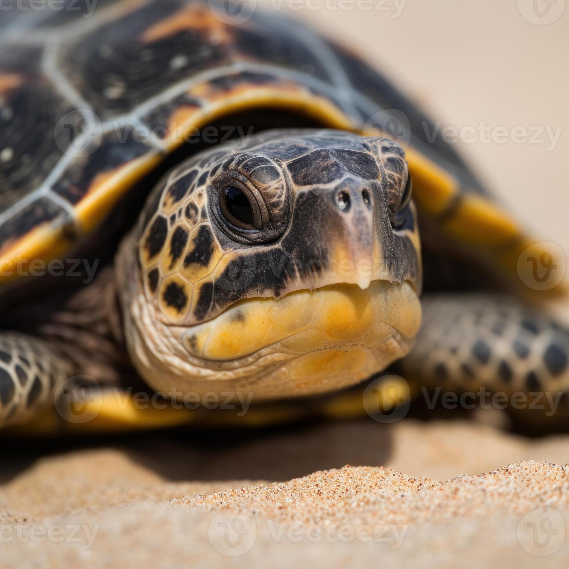 Closeup of a Beach Turtle Head Generative AI 28349934 Stock Photo at  Vecteezy