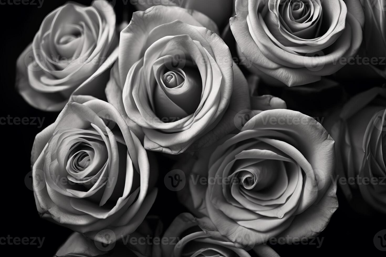 Desaturated Color Black and White Roses Texture Background photo