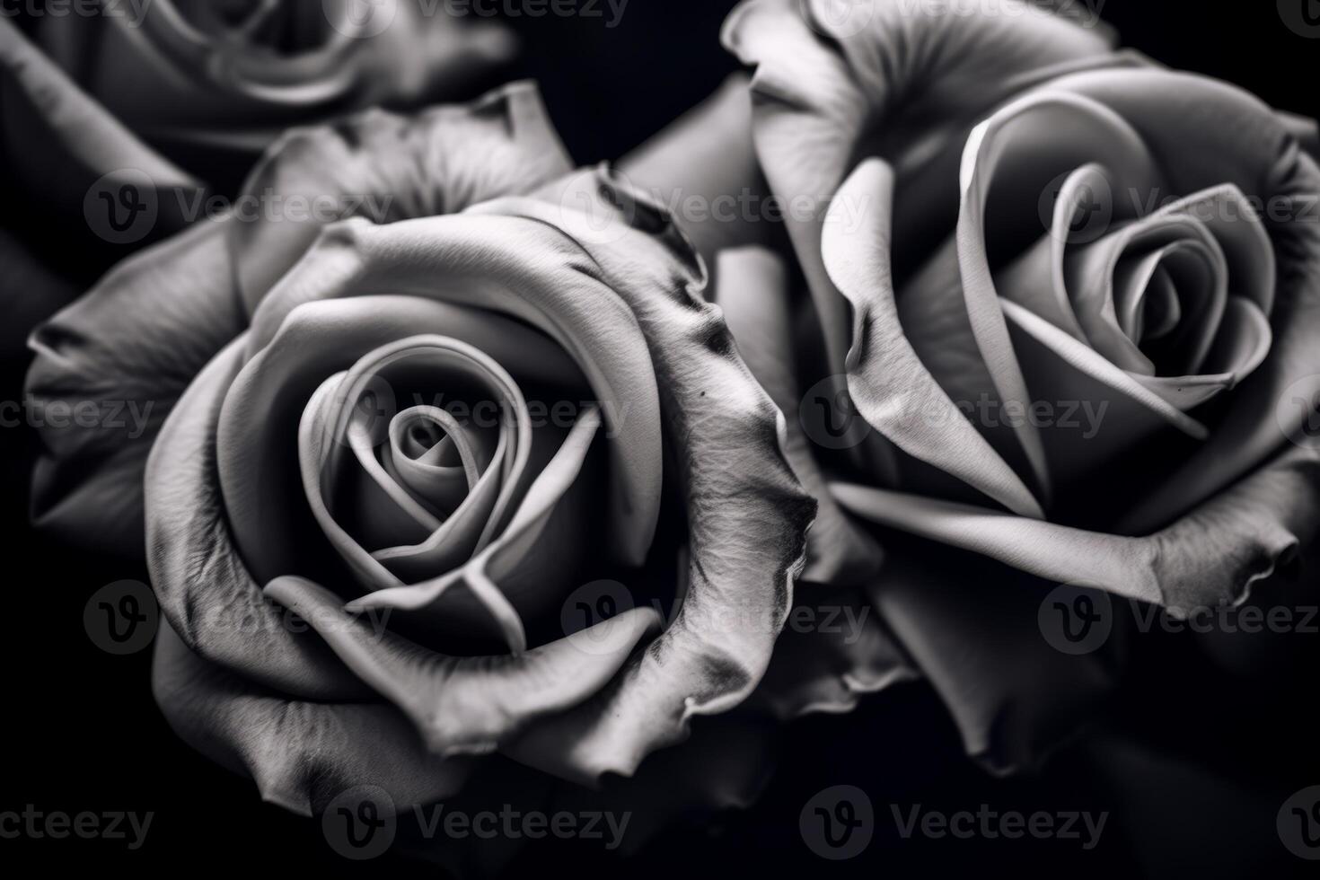 Desaturated Color Black and White Roses Texture Background photo