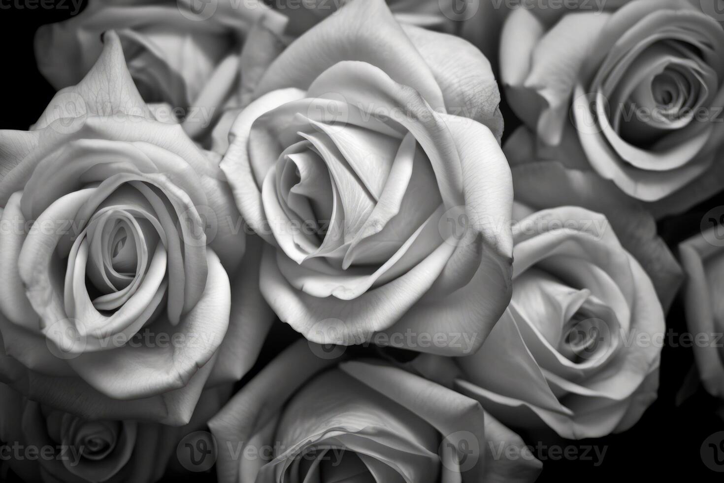 Desaturated Color Black and White Roses Texture Background photo