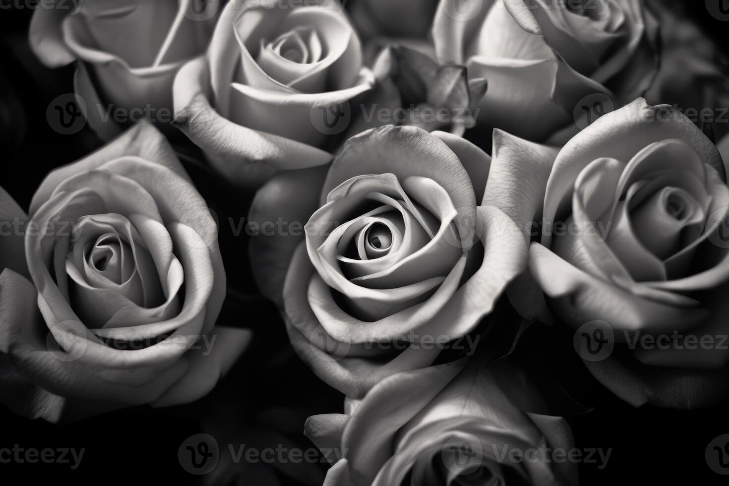 Desaturated Color Black and White Roses Texture Background photo