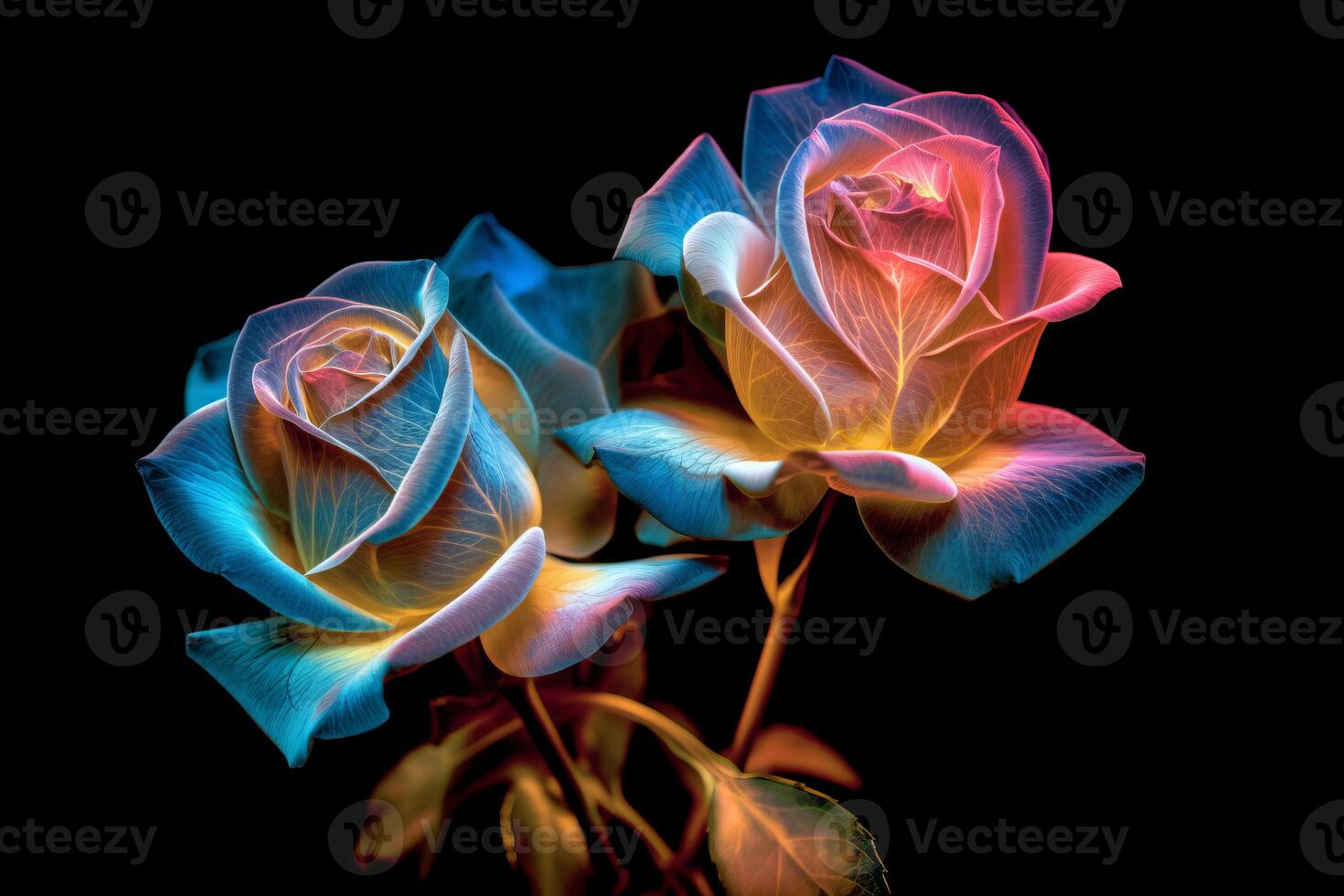 Glowing Rose Texture Background photo