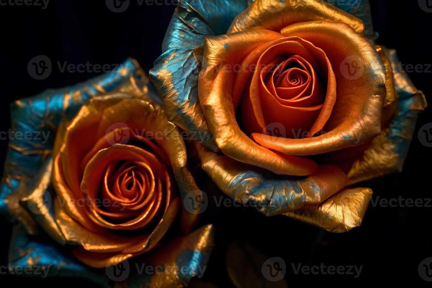 Golden Roses Texture Backgroud photo