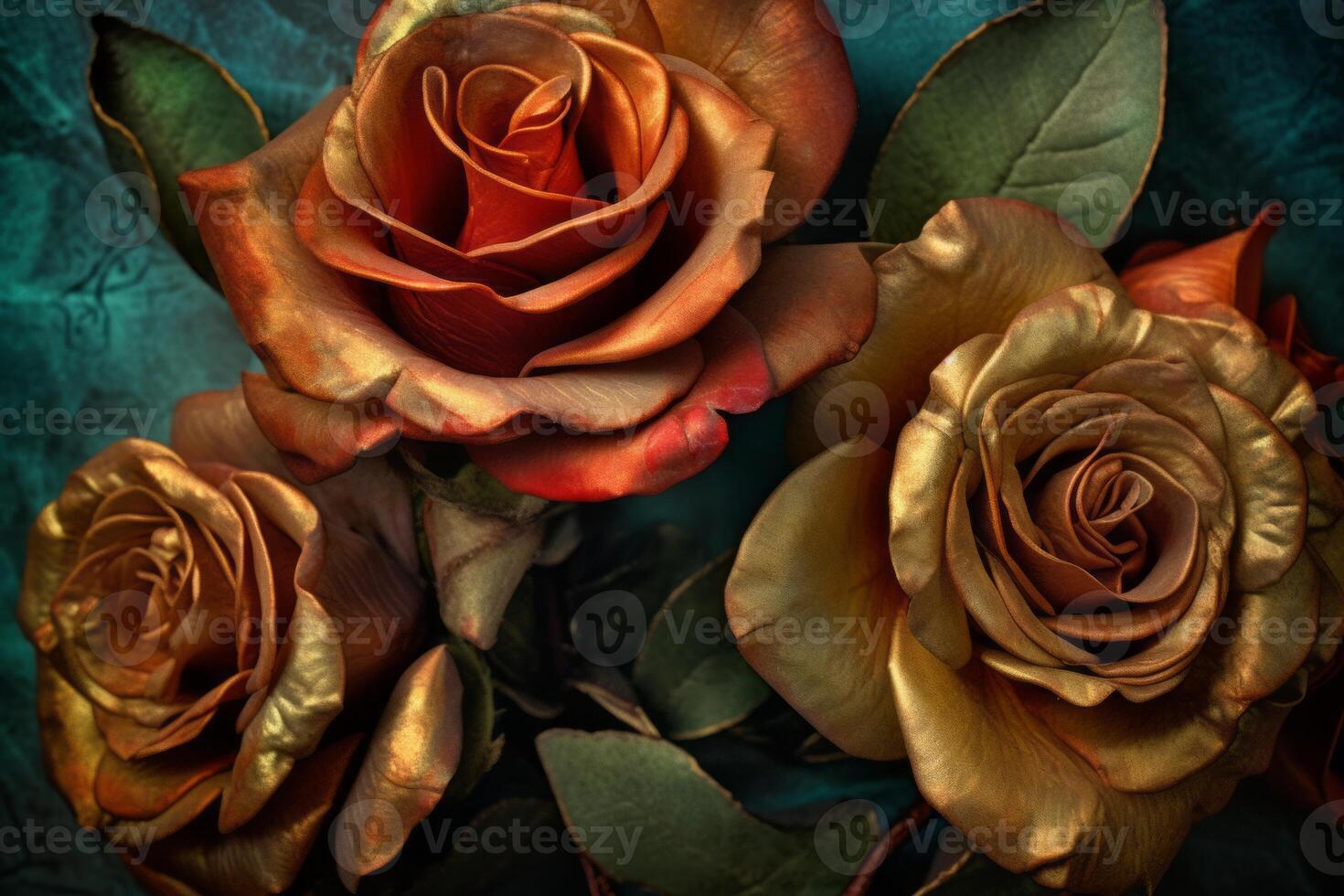 Gritty Roses Texture Background photo