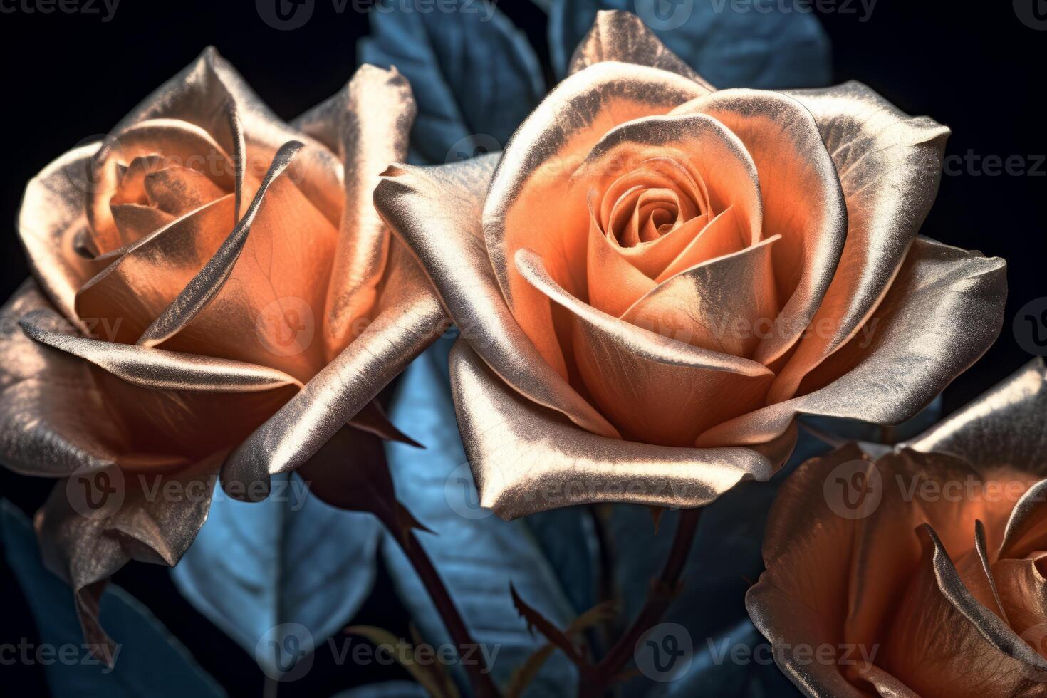 Platinum Rose Texture Background photo