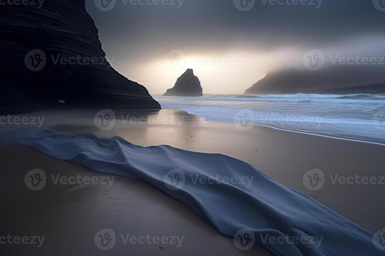 Otherwordly Scenic Beachscape photo