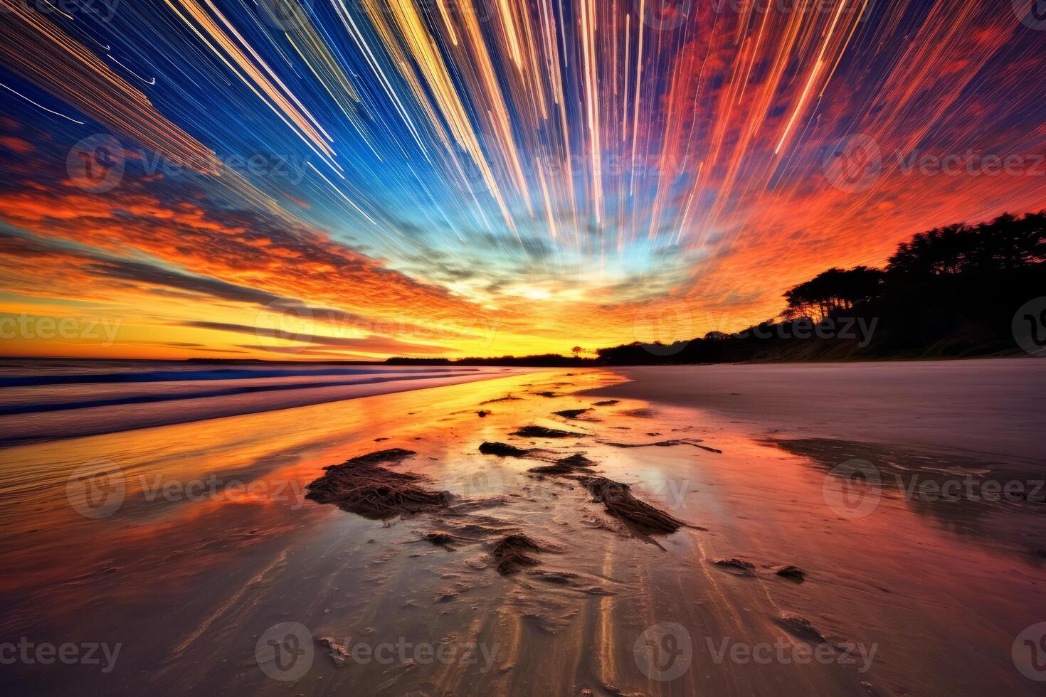 Scenic Twilight Beachscape photo