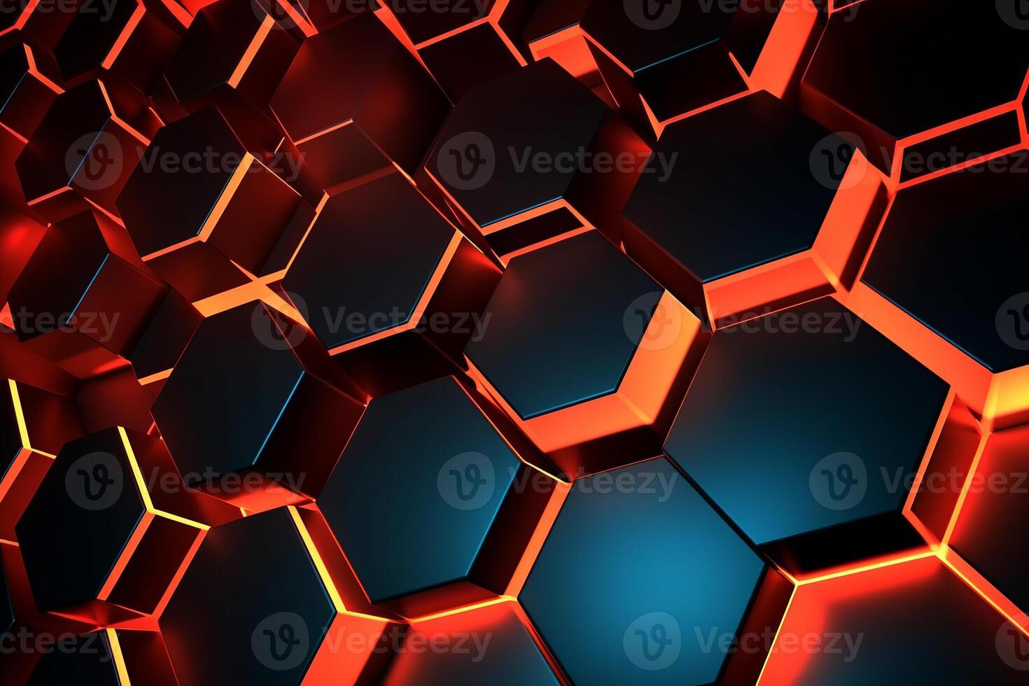 Sleek Modern Geometric Glowing Shapes Outline Background photo