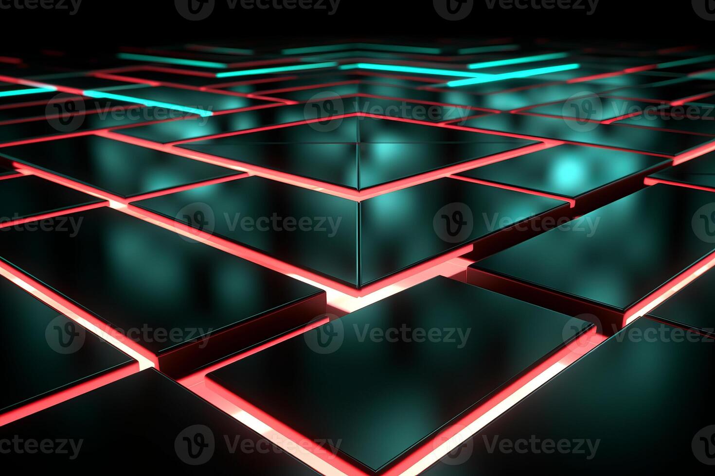 Sleek Modern Geometric Glowing Shapes Outline Background photo