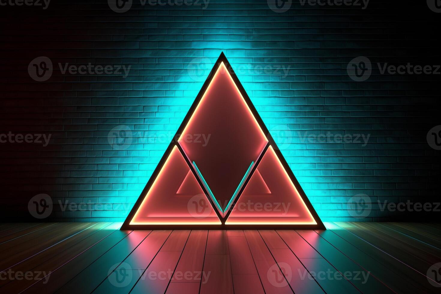 Sleek Modern Geometric Glowing Shapes Outline Background photo