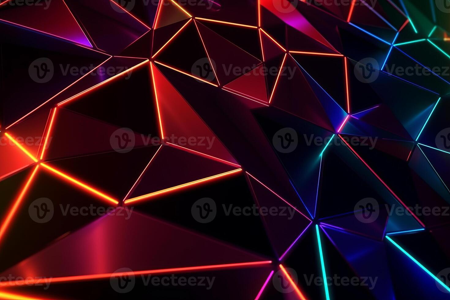Sleek Modern Geometric Glowing Shapes Outline Background photo