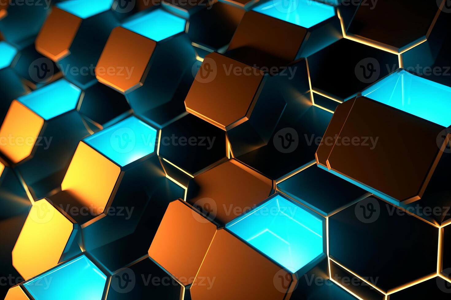 Sleek Modern Geometric Glowing Shapes Outline Background photo