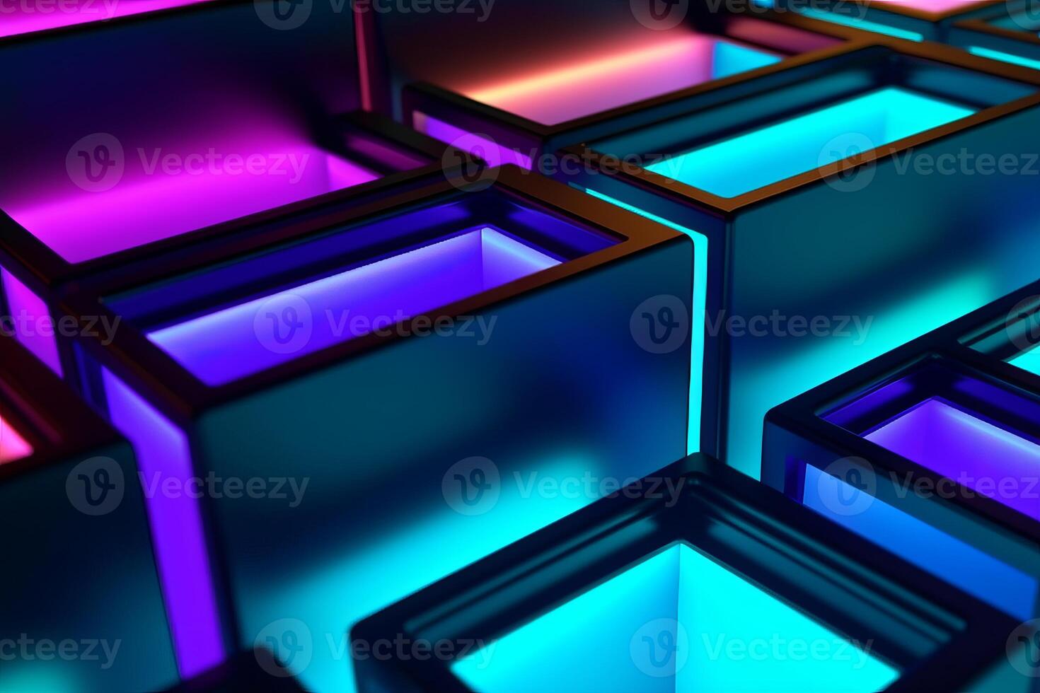Sleek Modern Geometric Glowing Shapes Outline Background photo