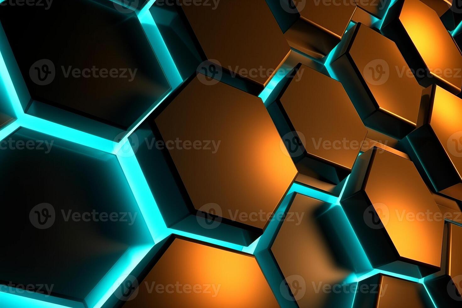 Sleek Modern Geometric Glowing Shapes Outline Background photo