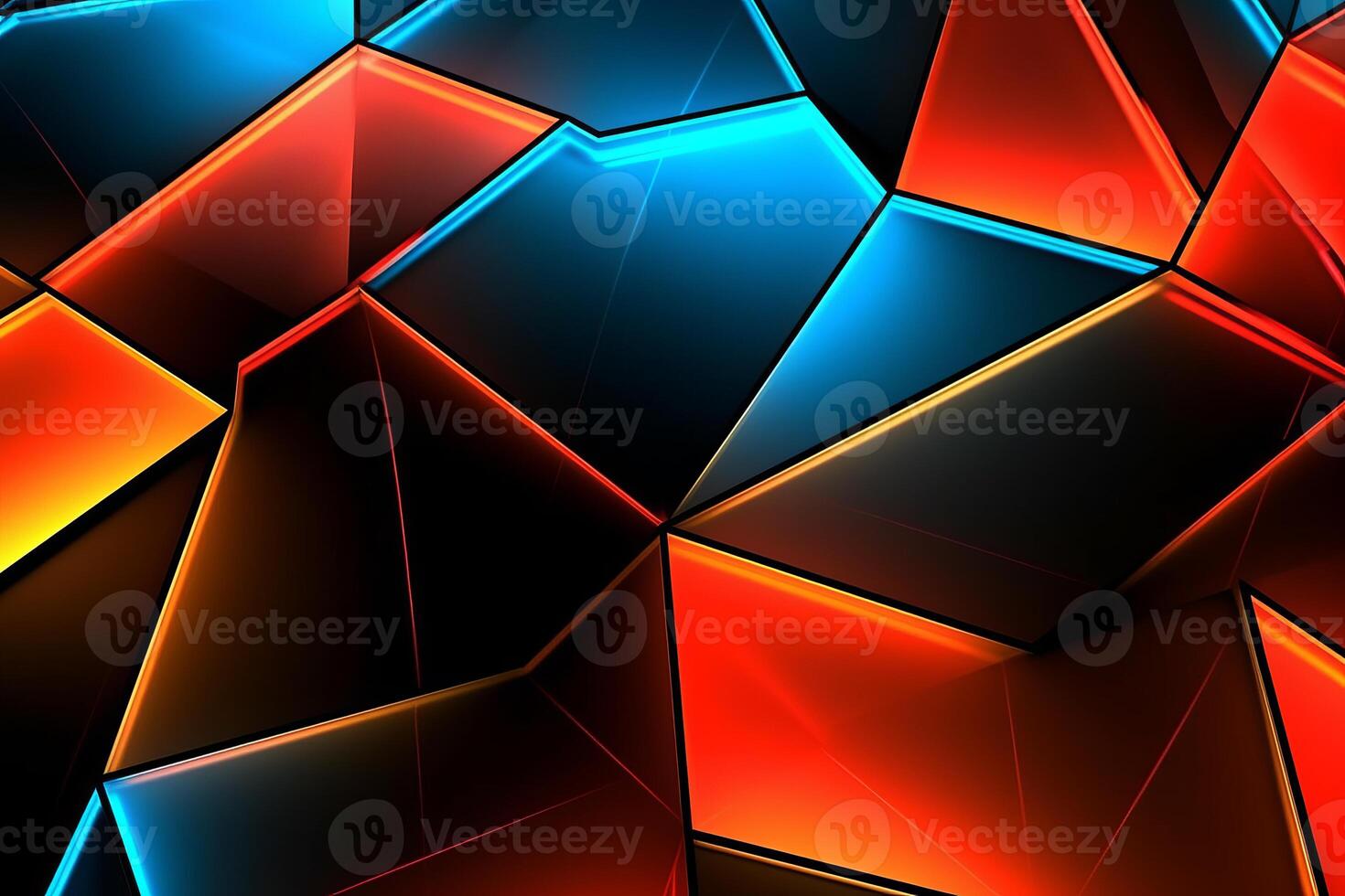 Sleek Modern Geometric Glowing Shapes Outline Background photo