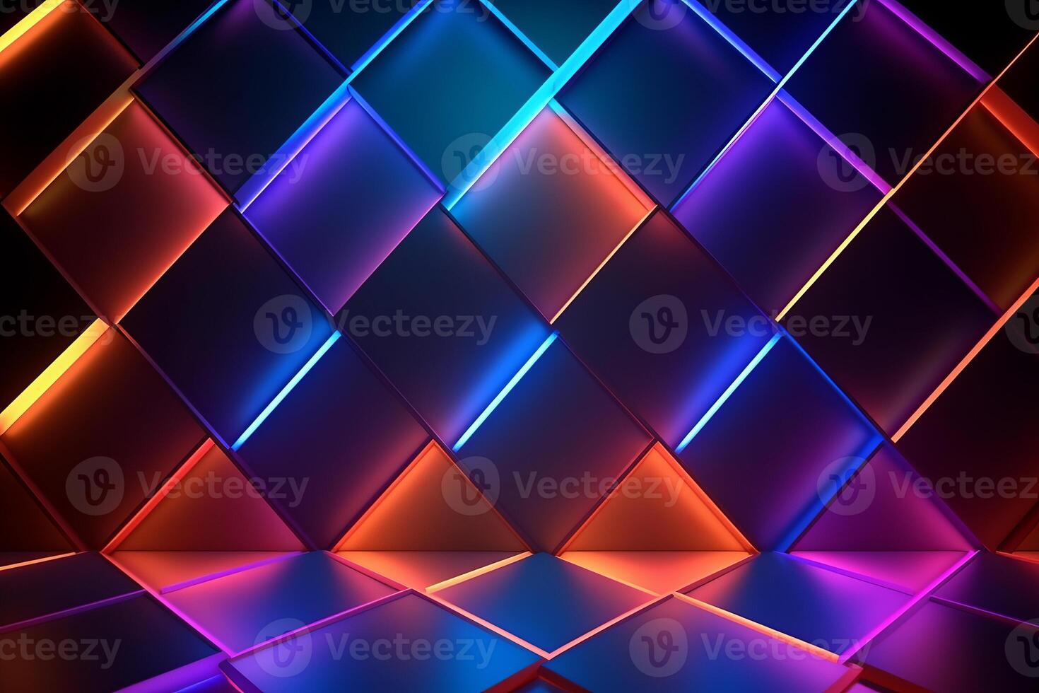 Sleek Modern Geometric Glowing Shapes Outline Background photo