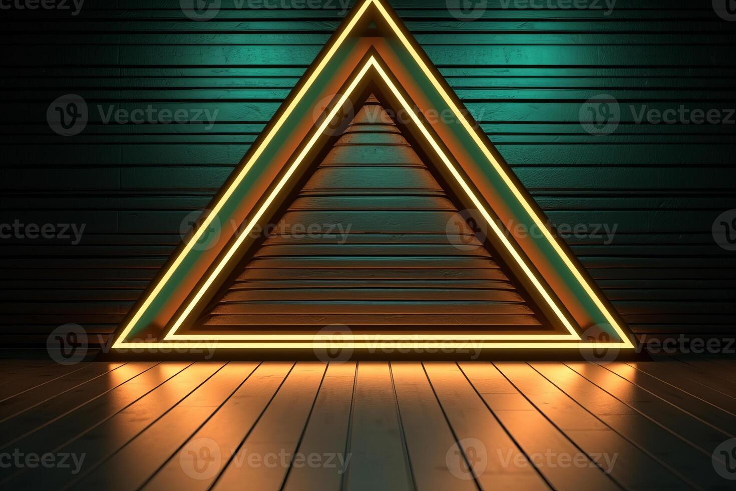 Sleek Modern Geometric Glowing Shapes Outline Background photo
