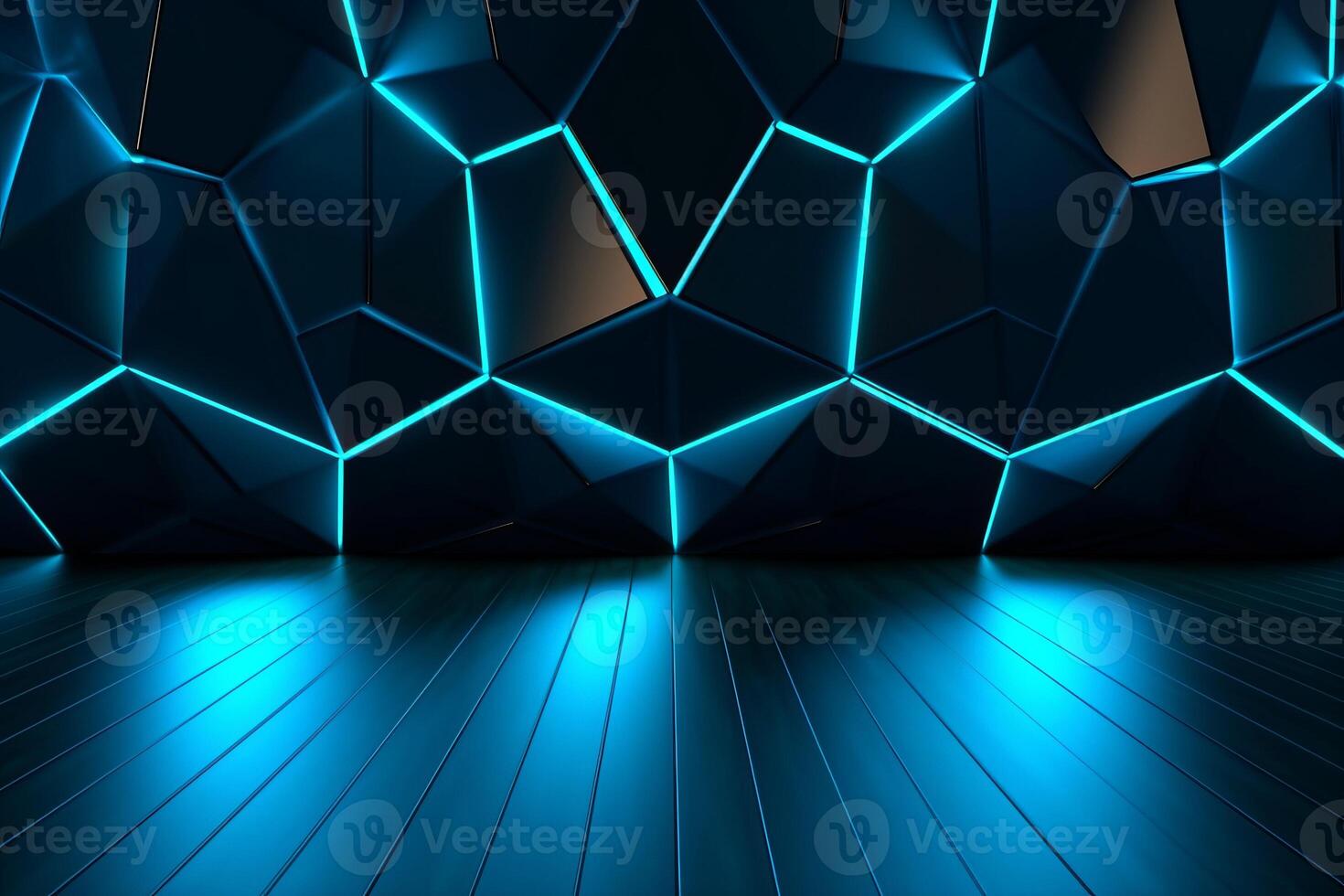 Sleek Modern Geometric Glowing Shapes Outline Background photo