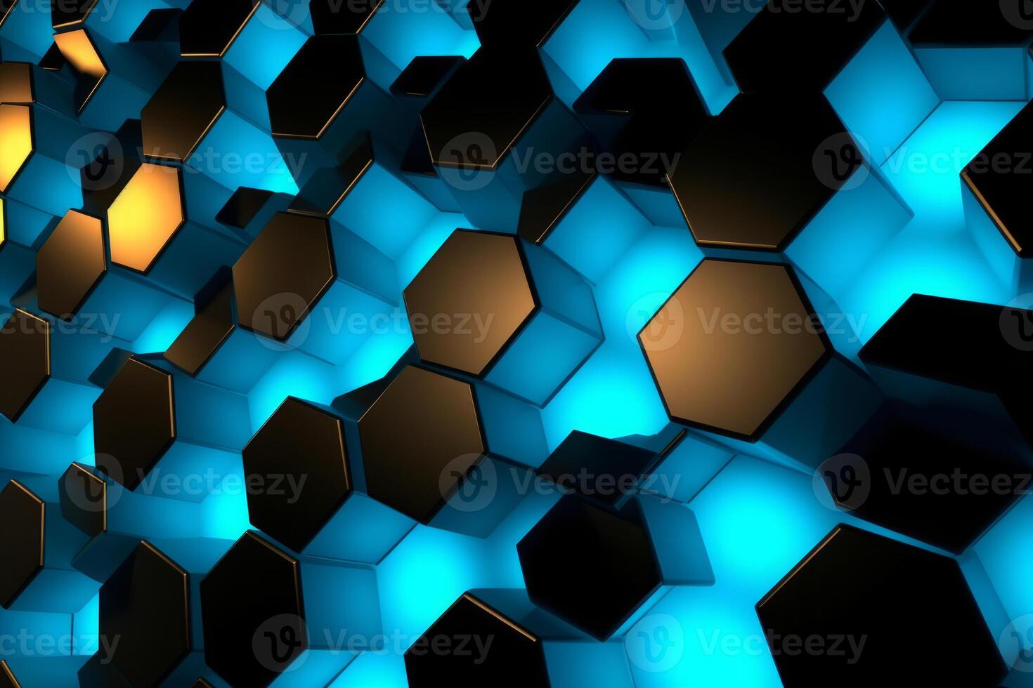 Sleek Modern Geometric Glowing Shapes Outline Background photo