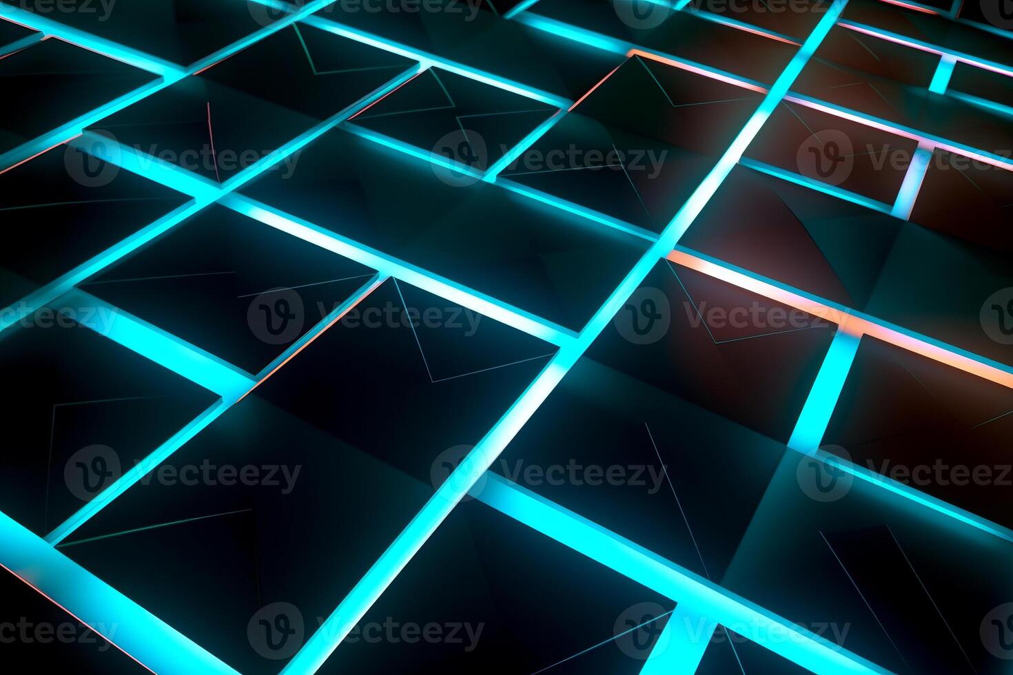 Sleek Modern Geometric Glowing Shapes Outline Background photo