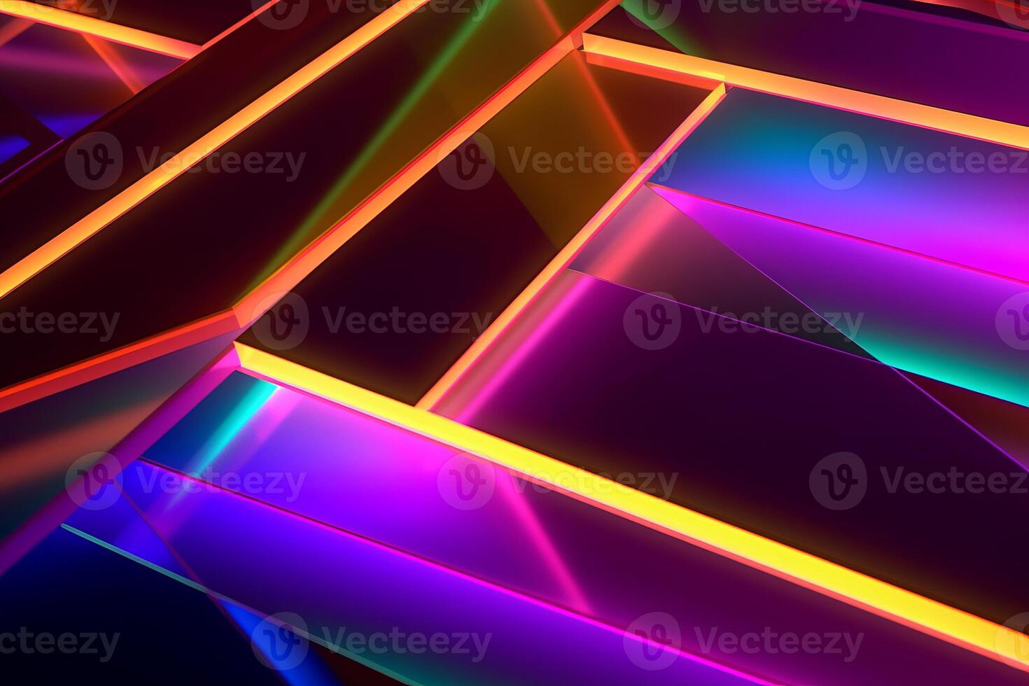 Sleek Modern Geometric Glowing Shapes Outline Background photo