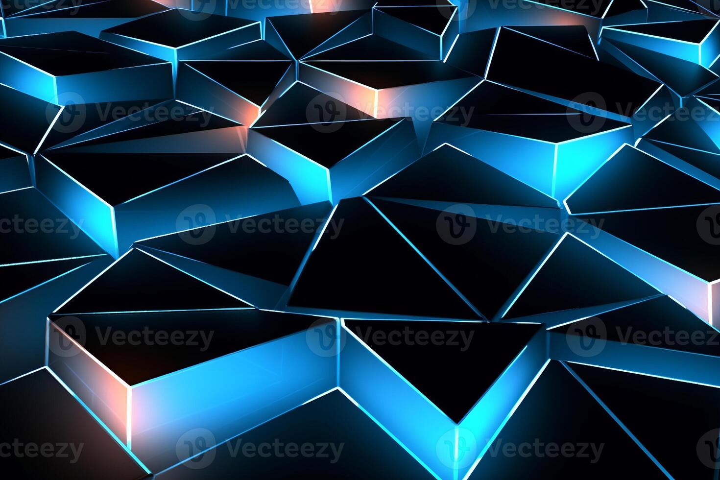 Sleek Modern Geometric Glowing Shapes Outline Background photo