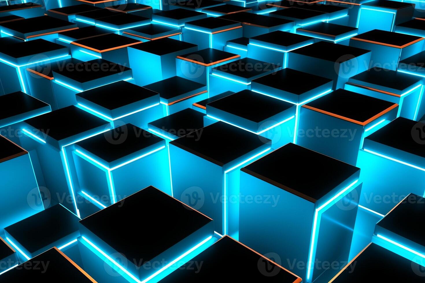Sleek Modern Geometric Glowing Shapes Outline Background photo
