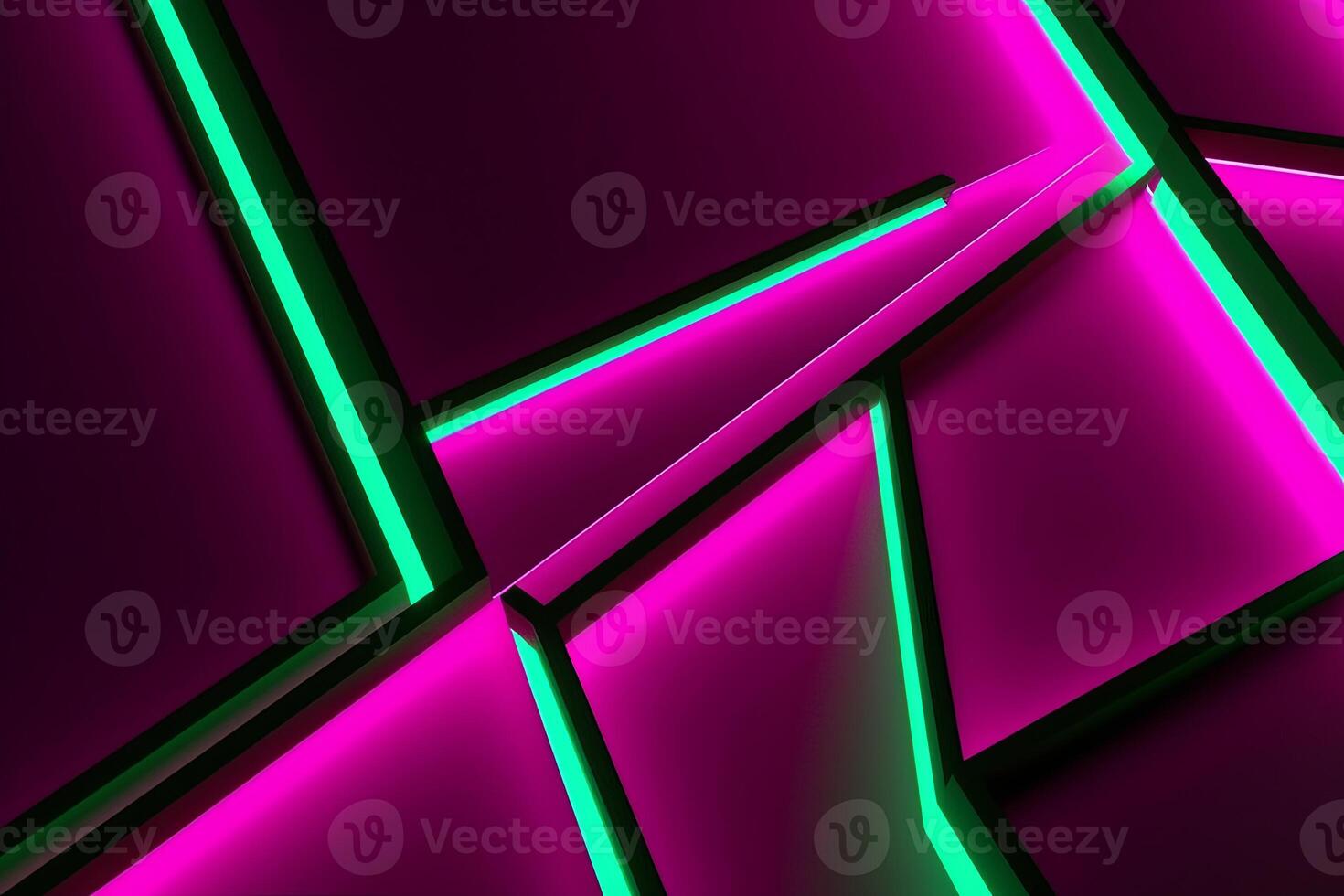 Sleek Modern Geometric Glowing Shapes Outline Background photo