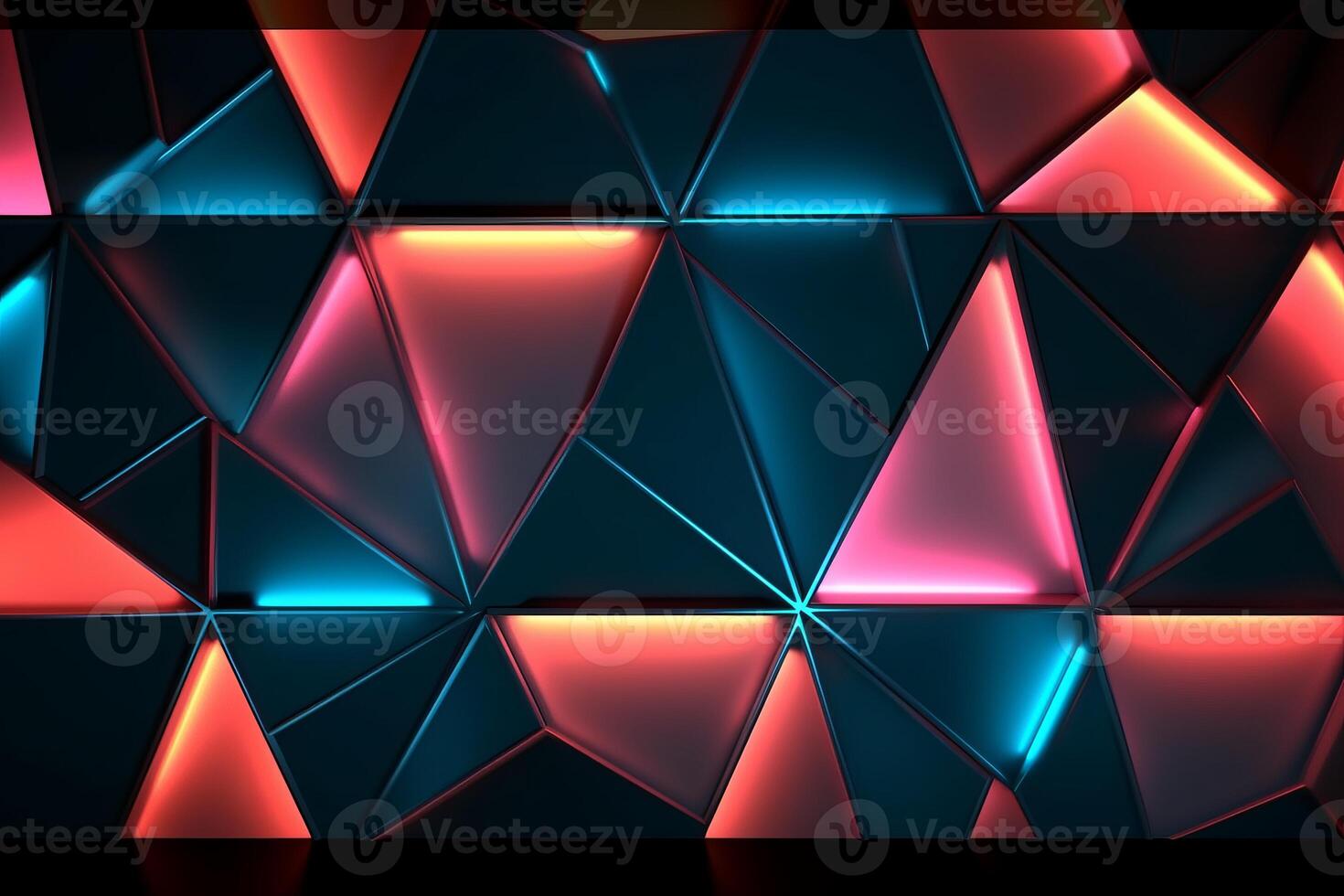 Sleek Modern Geometric Glowing Shapes Outline Background photo