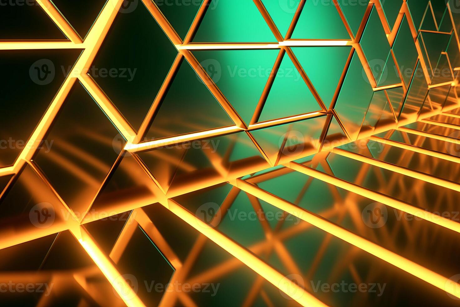 Sleek Modern Geometric Glowing Shapes Outline Background photo