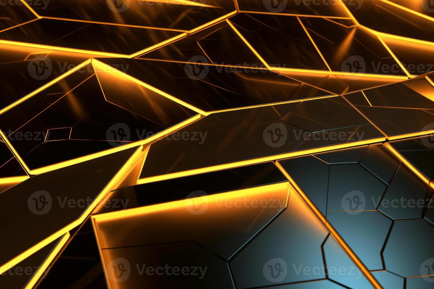Sleek Modern Geometric Glowing Shapes Outline Background photo