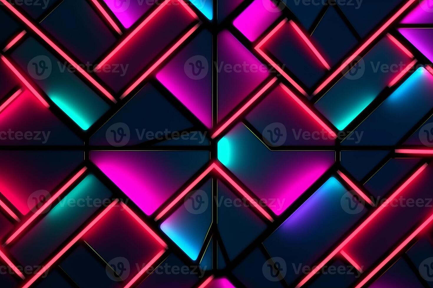 Sleek Modern Geometric Glowing Shapes Outline Background photo