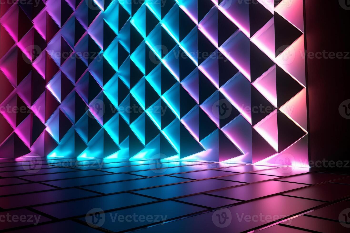 Sleek Modern Geometric Glowing Shapes Outline Background photo