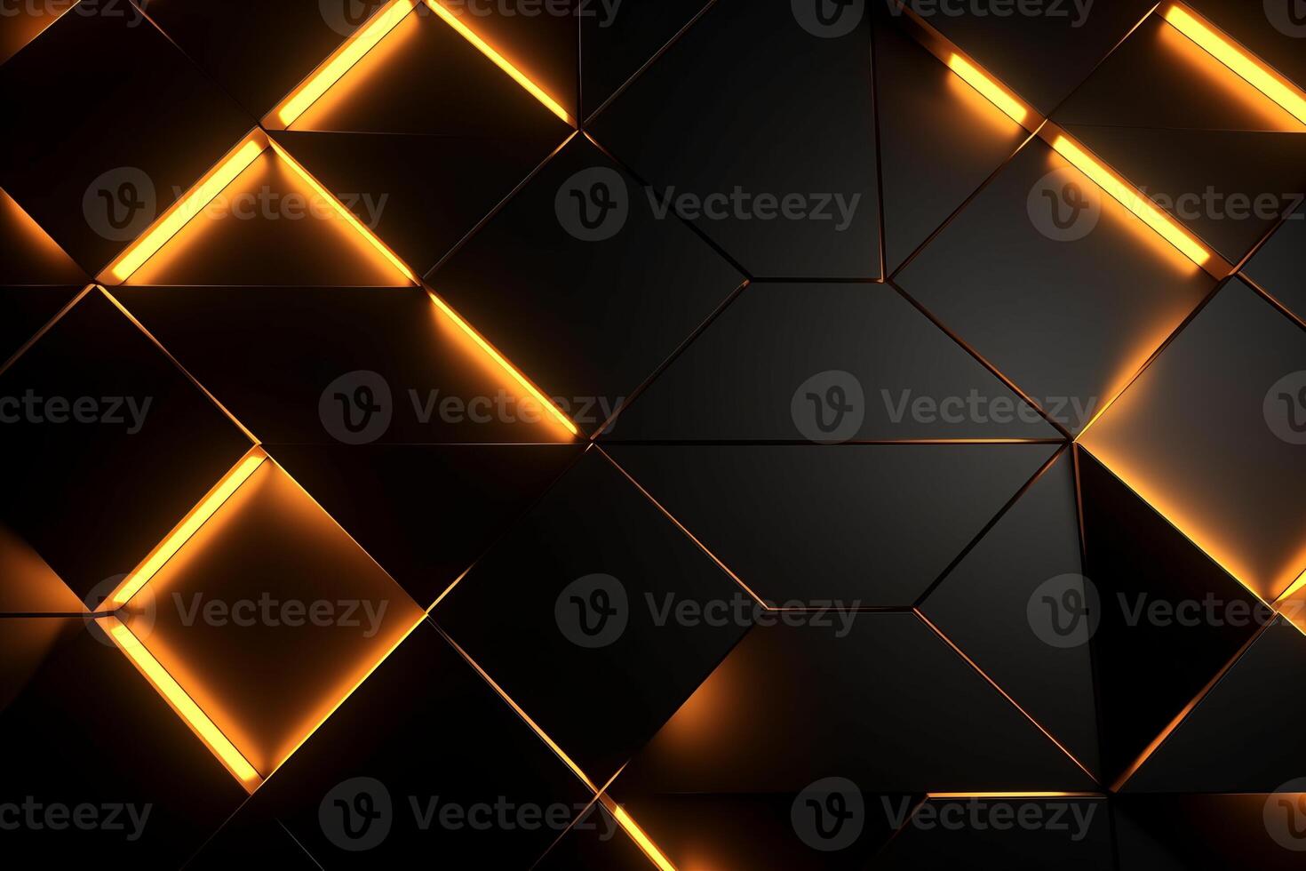 Sleek Modern Geometric Glowing Shapes Outline Background photo