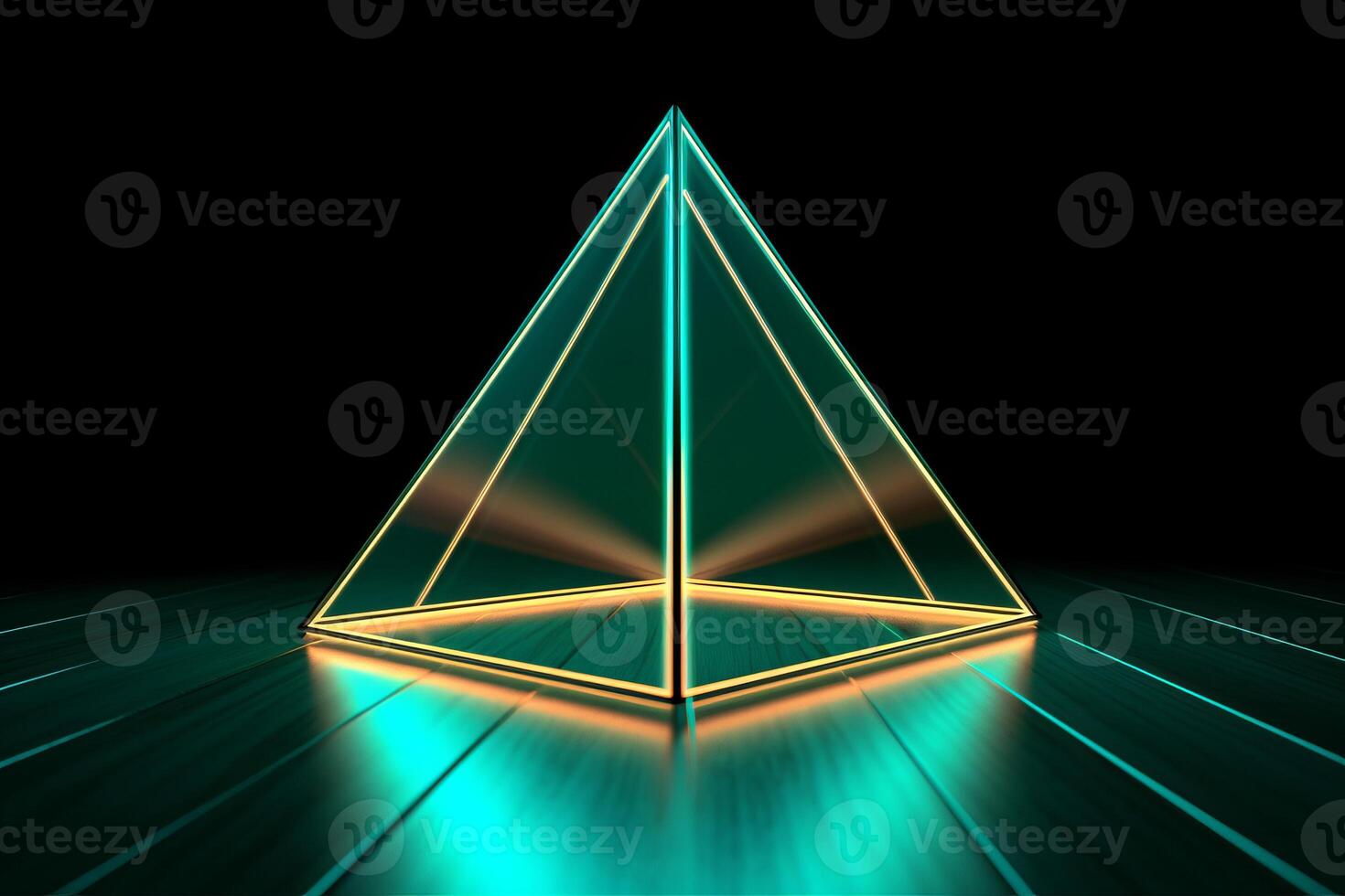 Sleek Modern Geometric Glowing Shapes Outline Background photo