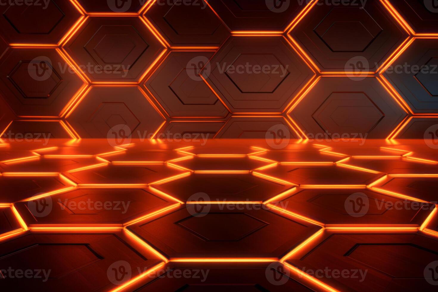 Sleek Modern Geometric Glowing Shapes Outline Background photo